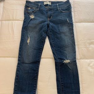 Abercrombie kids distressed jeans 14